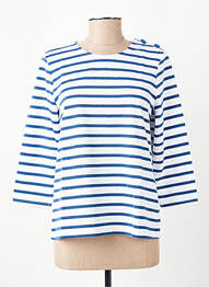 Top tissage jersey manches longues bleu VERO MODA femme