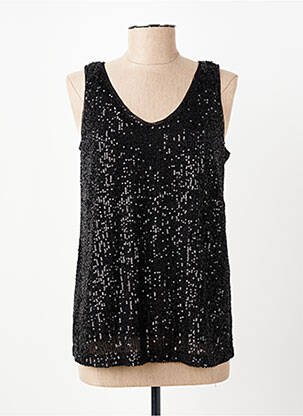 Top stretch sans manche noir STREET ONE femme