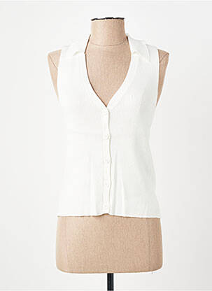 Top stretch sans manche blanc VERO MODA femme