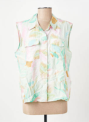 Chemisier coupe cintrée sans manche vert VERO MODA femme