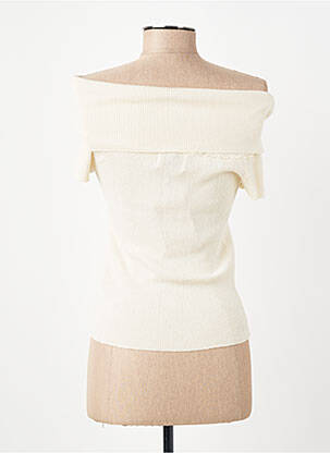 Top stretch manches courtes beige AWARE BY VERO MODA femme