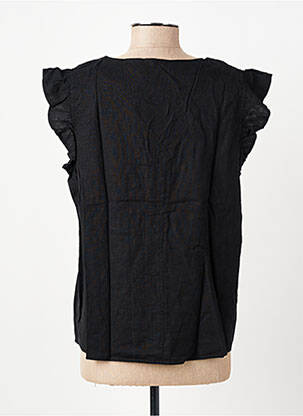 Chemisier coupe cintrée manches courtes noir B.YOUNG femme