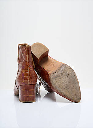 Bottines/boots bout pointu talon de 4 à 6cm marron BOBBIES femme
