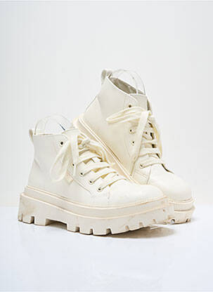 Bottines/boots talon bas talon de 4 à 6cm beige SUPERGA femme