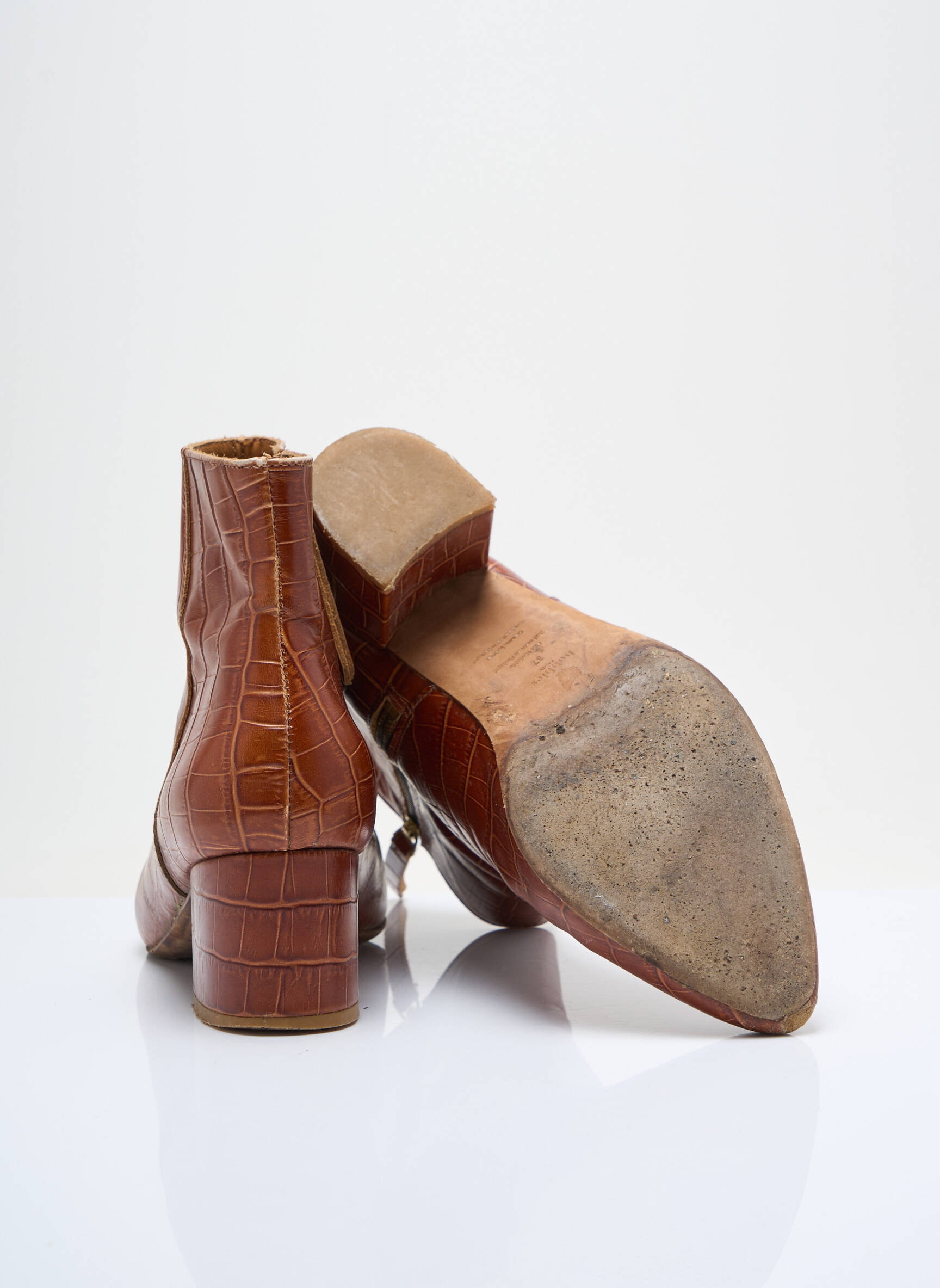 Bottines/boots bout pointu talon de 4 à 6cm marron BOBBIES femme