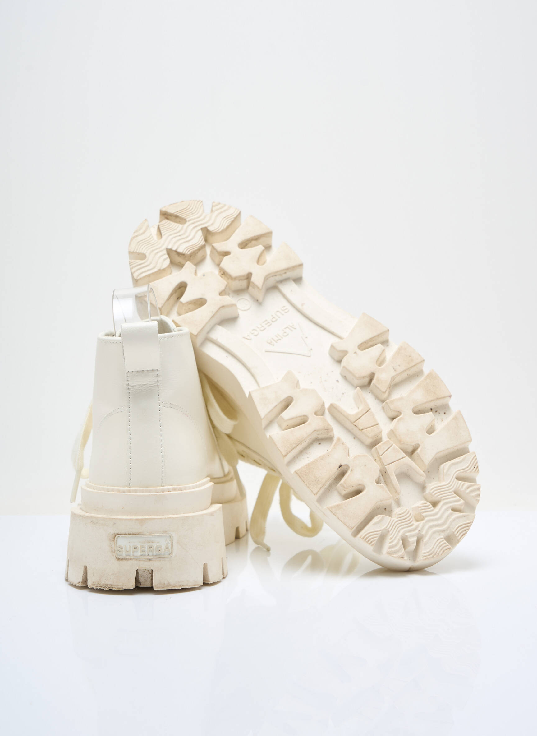 Bottines/boots talon bas talon de 4 à 6cm beige SUPERGA femme