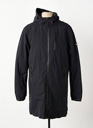 Parka manches longues a capuche noir DAYTONA homme