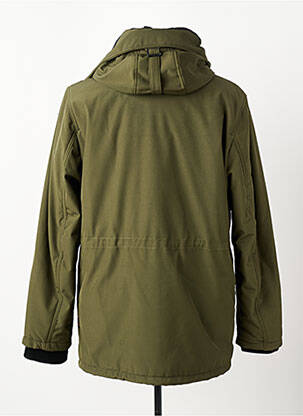 Parka manches longues a capuche vert DAYTONA homme