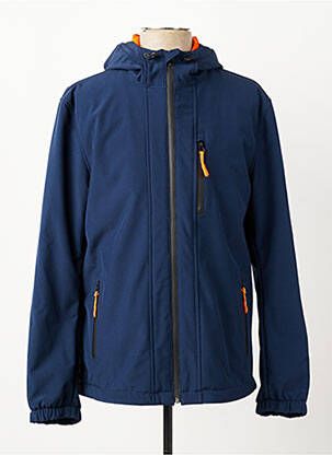 Blouson capuche bleu DAYTONA homme