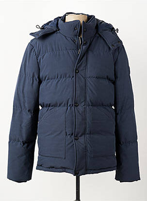 Doudoune manches longues a capuche bleu DAYTONA homme