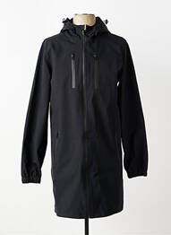 Imperméable coupe droite a capuche noir DAYTONA homme