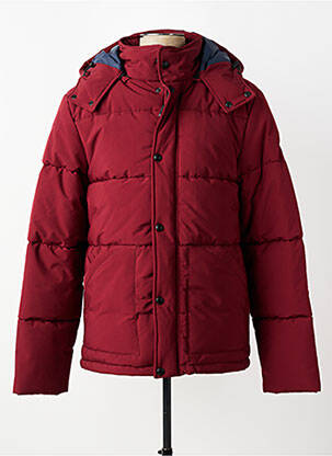 Doudoune poches a capuche rouge DAYTONA homme