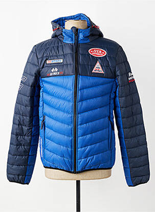Doudoune manches longues a capuche bleu DAYTONA homme
