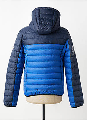 Doudoune manches longues a capuche bleu DAYTONA homme