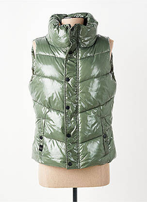 Doudoune poches sans capuche vert ROSE GARDEN femme