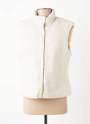 Doudoune poches sans capuche beige ROSE GARDEN femme