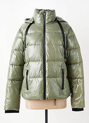 Doudoune poches a capuche vert ROSE GARDEN femme