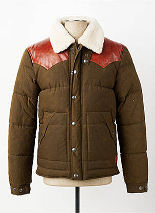 Doudoune poches sans capuche vert IRON AND RESIN homme