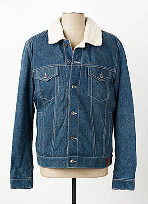 Veste casual fermeture boutonnée sur le devant bleu DAYTONA homme