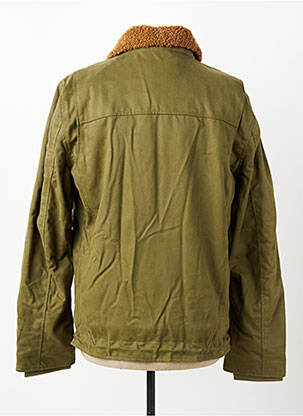 Veste casual finition intérieure fourrure synthétique vert IRON AND RESIN homme