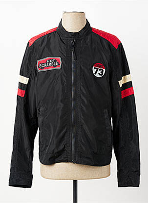 Blouson tissage imperméable noir DAYTONA homme