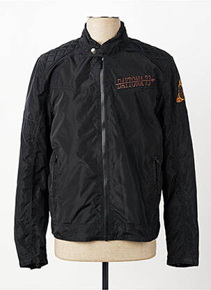Blouson finition intérieure doublure imprimée noir DAYTONA homme