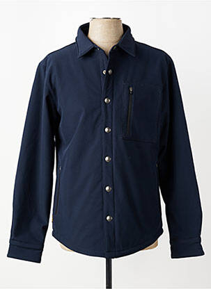 Veste casual coupe droite bleu DAYTONA homme