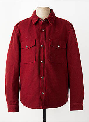 Veste casual coupe droite rouge IRON AND RESIN homme