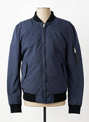 Doudoune poches sans capuche bleu DAYTONA homme