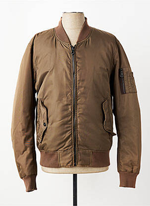 Doudoune poches sans capuche marron DAYTONA homme