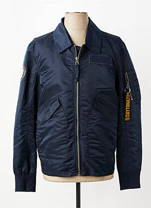 Doudoune poches sans capuche bleu DAYTONA homme