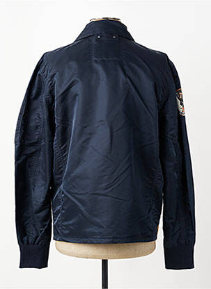 Doudoune poches sans capuche bleu DAYTONA homme