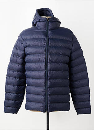Doudoune poches a capuche bleu DAYTONA homme