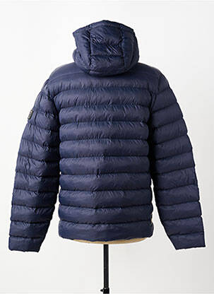 Doudoune poches a capuche bleu DAYTONA homme