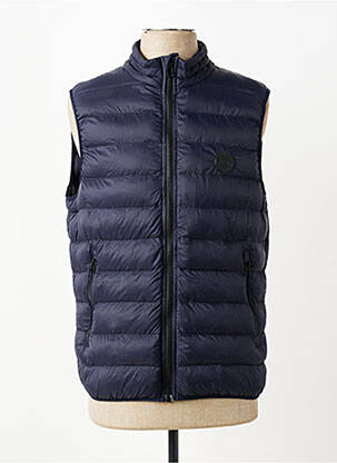 Doudoune poches sans capuche bleu DAYTONA homme