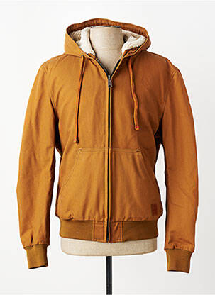 Blouson capuche marron IRON AND RESIN homme