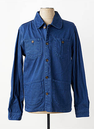 Veste casual coupe droite bleu DAYTONA femme
