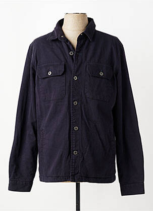 Veste casual fermeture boutonnée sur le devant bleu IRON AND RESIN homme