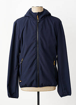 Blouson capuche bleu DAYTONA homme
