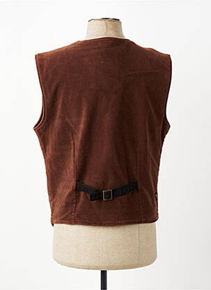 Gilet sans manche coupe cintrée marron DAYTONA homme