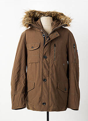 Parka manches longues a capuche vert CAMBERABERO homme