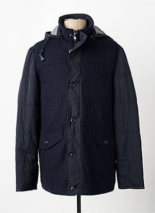 Doudoune manches longues a capuche bleu CAMBERABERO homme