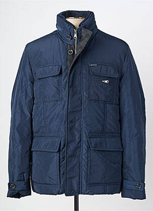 Doudoune manches longues a capuche bleu CAMBERABERO homme