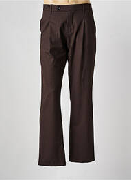 Pantalon droit taille à pinces taille normale marron IMPERIAL homme