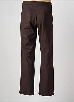Pantalon droit taille à pinces taille normale marron IMPERIAL homme
