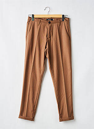 Pantalon chino tissage popeline taille normale marron IMPERIAL femme