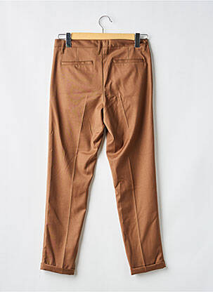 Pantalon chino tissage popeline taille normale marron IMPERIAL femme
