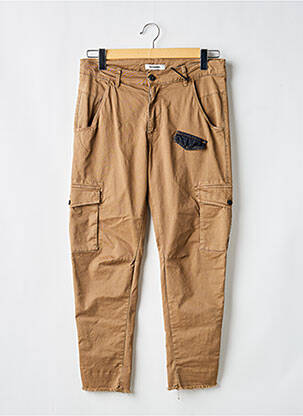 Pantalon cargo tissage popeline taille normale marron IMPERIAL femme