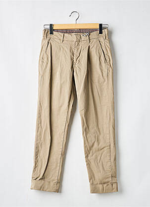 Pantalon chino fermeture zippée sous rabat avec crochet taille normale vert IMPERIAL homme
