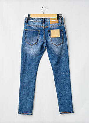 Jeans coupe slim effet usé délavé taille basse bleu IMPERIAL femme